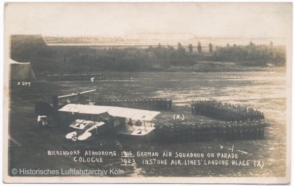 Fliegerstation Butzweilerhof mit der Luftschiffhalle in Bickendorf