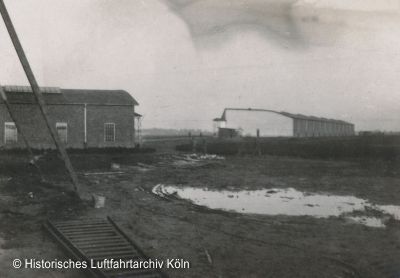 Bau der Fliegerstation Butzweilerhof 