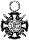 Frstlicher Hausorden von Hohenzollern, Ritterkreuz mit Schwertern
