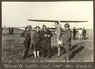 Friedel Wülfing: Start von Otto Koennecke auf dem Flughafen Köln Butzweilerhof