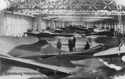 Fliegerstation Cln Butzweilerhof 1913 Flugzeughalle