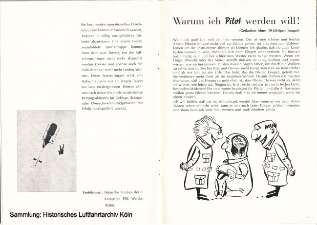 Programmheft des Großen internationalen Flugtages von 1968 auf dem Flugplatz Köln  Butzweilerhof