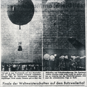 Finale der Segelflugweltmeisterschaft 1960 Köln Butzweilerhof