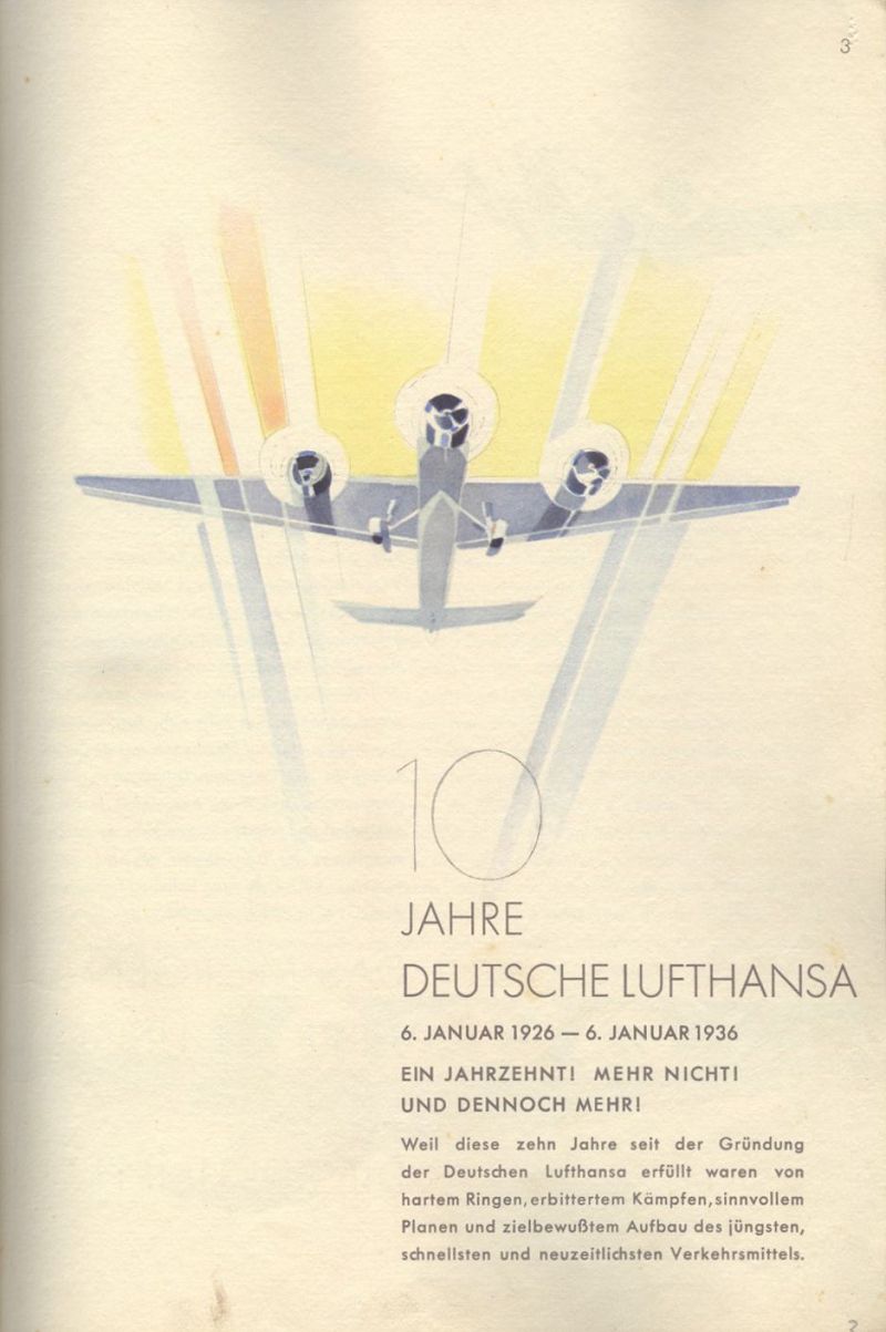 Jahrbuch der Lufthansa 1926 - 1936