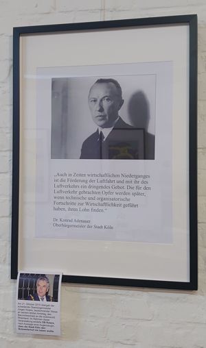 Zitat Adenauer zum Flughafen K�ln
